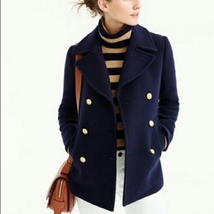 J. Crew Jackets & Coats - J Crew wool navy pea coat J. Crew Jackets & Coats - J Crew wool navy pea coat
